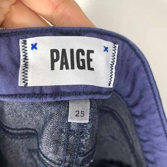 PAIGE Skyline Skinny Jeans in Indigo Sz 25 - Picture 7 of 9